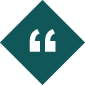 large white block quote on green background